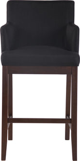 TPFLiving Barhocker Laren - Gestell Holz antik dunkel - Stoff